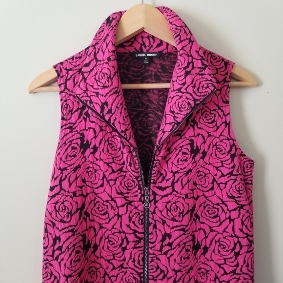 SAMUEL Dong Roses Mockneck Zippered Midi Dress Size XS - Picture 8 of 9